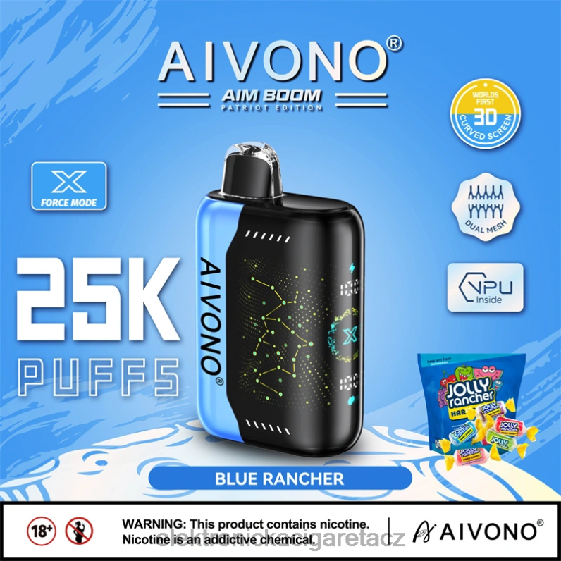 Aivono AIM BOOM 25 000 modrý rančer TXXPF344 - Elektronická Cigareta Oxva