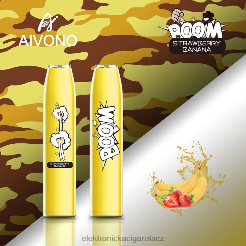 Aivono AIM BOOM 600 jahodový banán TXXPF363 - Elektronická Cigareta Vape