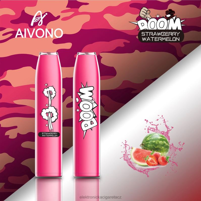 Aivono AIM BOOM 600 jahodový meloun TXXPF364 - Elektronická Cigareta Oxva