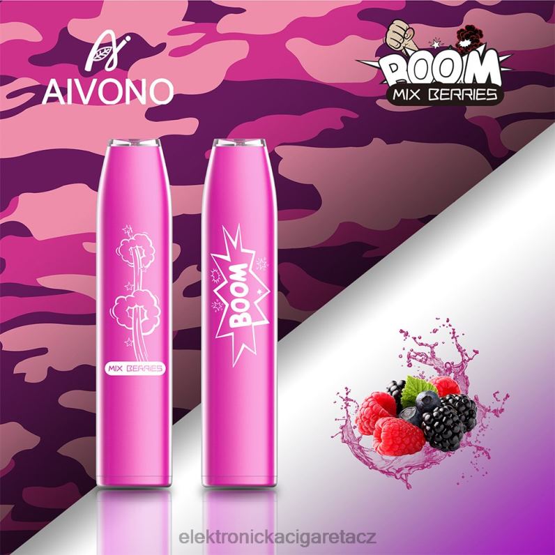 Aivono AIM BOOM 600 smíšené bobule TXXPF361 - Elektronická Cigareta Bez Nikotinu