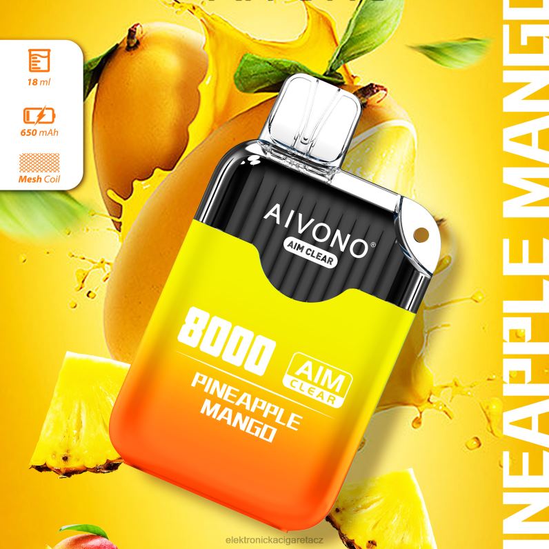 Aivono AIM CLEAR 8000 ananas mango TXXPF209 - Elektronická Cigareta Iqos