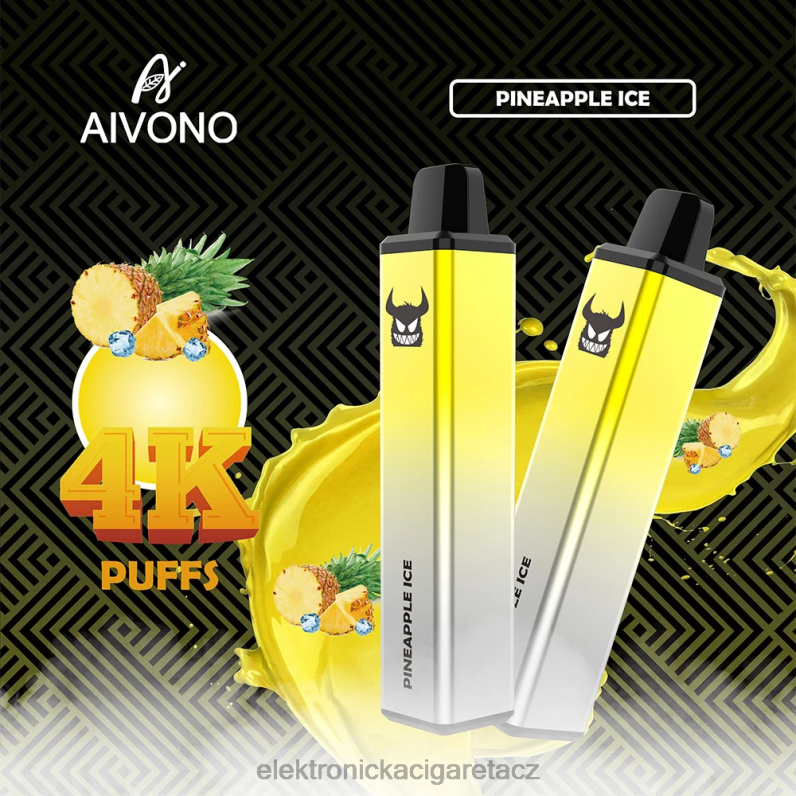 Aivono AIM FREAK 4000 ananasový led TXXPF255 - Elektronická Cigareta Jednorázová