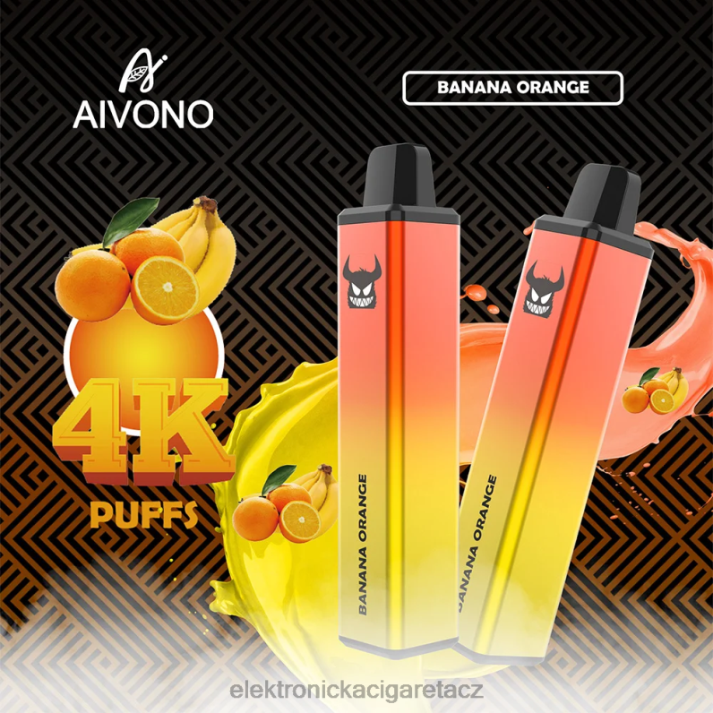 Aivono AIM FREAK 4000 banánový pomeranč TXXPF258 - Elektronická Cigareta Venix
