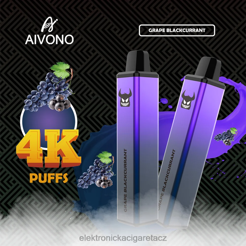 Aivono AIM FREAK 4000 hroznový černý rybíz TXXPF259 - Elektronická Cigareta Iqos
