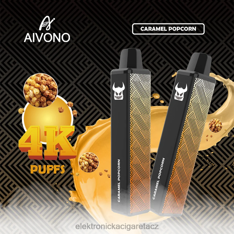 Aivono AIM FREAK 4000 karamelový popcorn TXXPF261 - Elektronická Cigareta Bez Nikotinu