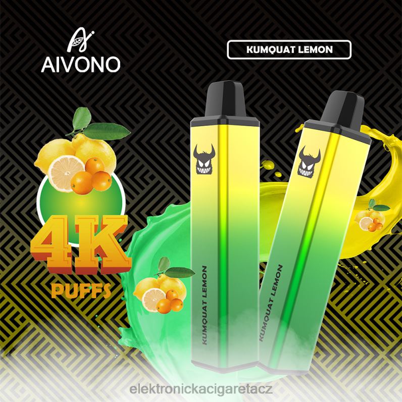 Aivono AIM FREAK 4000 kumquat citron TXXPF256 - Elektronická Cigareta Doplnovaci
