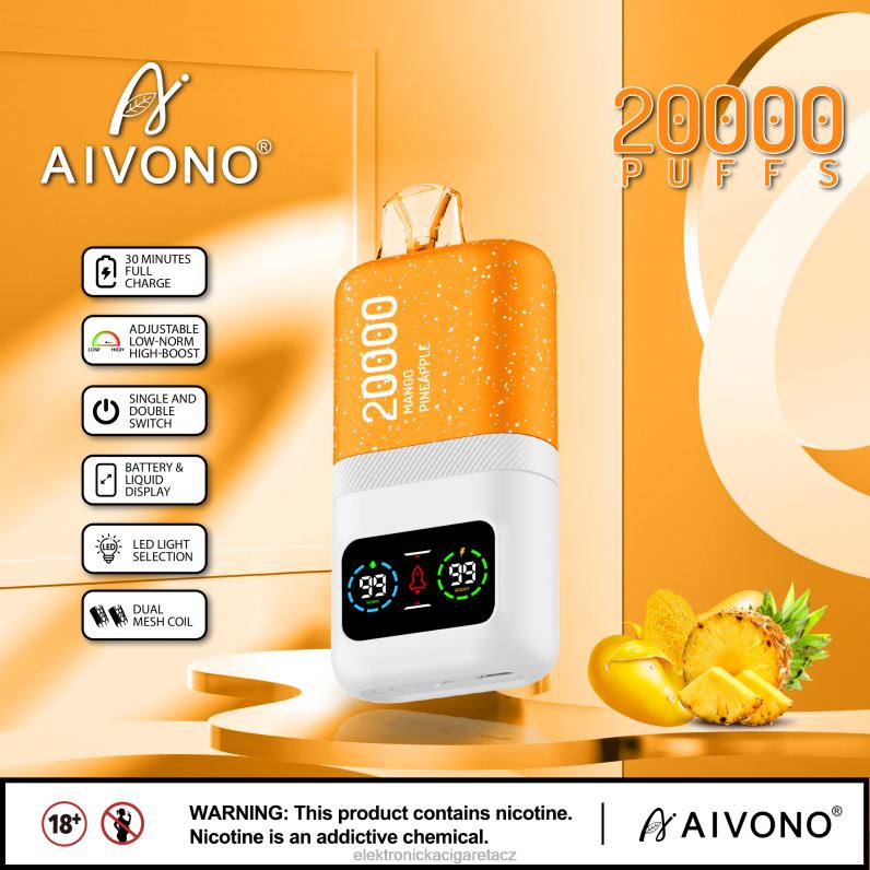 Aivono AIM magic 20 000 mango ananas TXXPF77 - Elektronická Cigareta Na Liquid