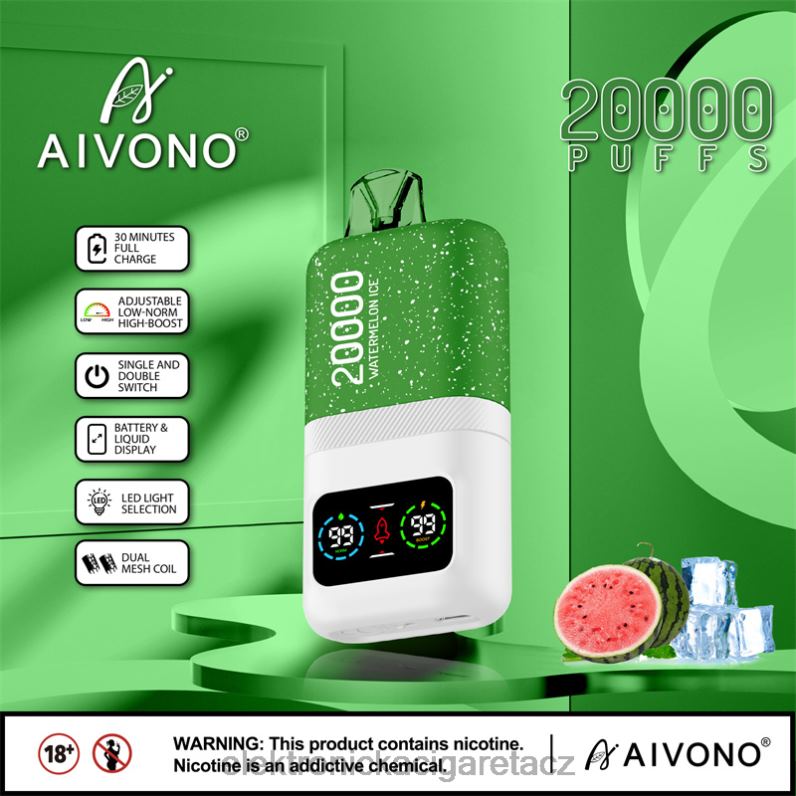 Aivono AIM magic 20 000 melounový led TXXPF75 - Elektronická Cigareta Jednorázová