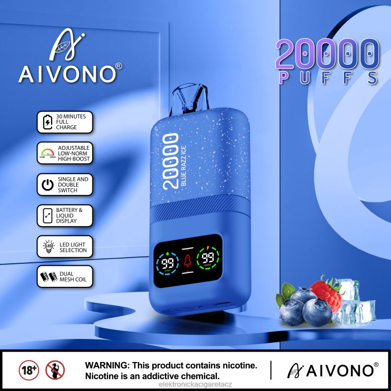 Aivono AIM magic 20 000 modrý razz led TXXPF79 - Elektronická Cigareta Iqos
