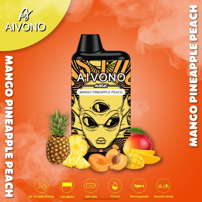 mango ananas broskev