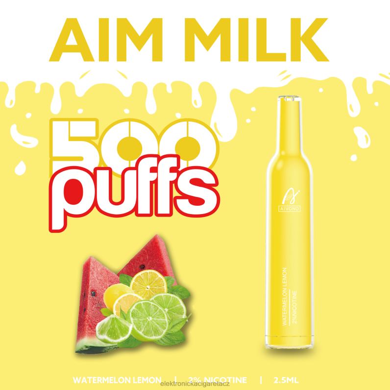 Aivono AIM MILK 500 meloun citron TXXPF270 - Elektronická Cigareta Vuse