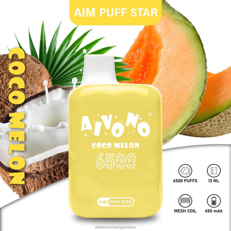 Aivono AIM PUFF STAR 6500 cocomelon TXXPF297 - Elektronická Cigareta Na Liquid
