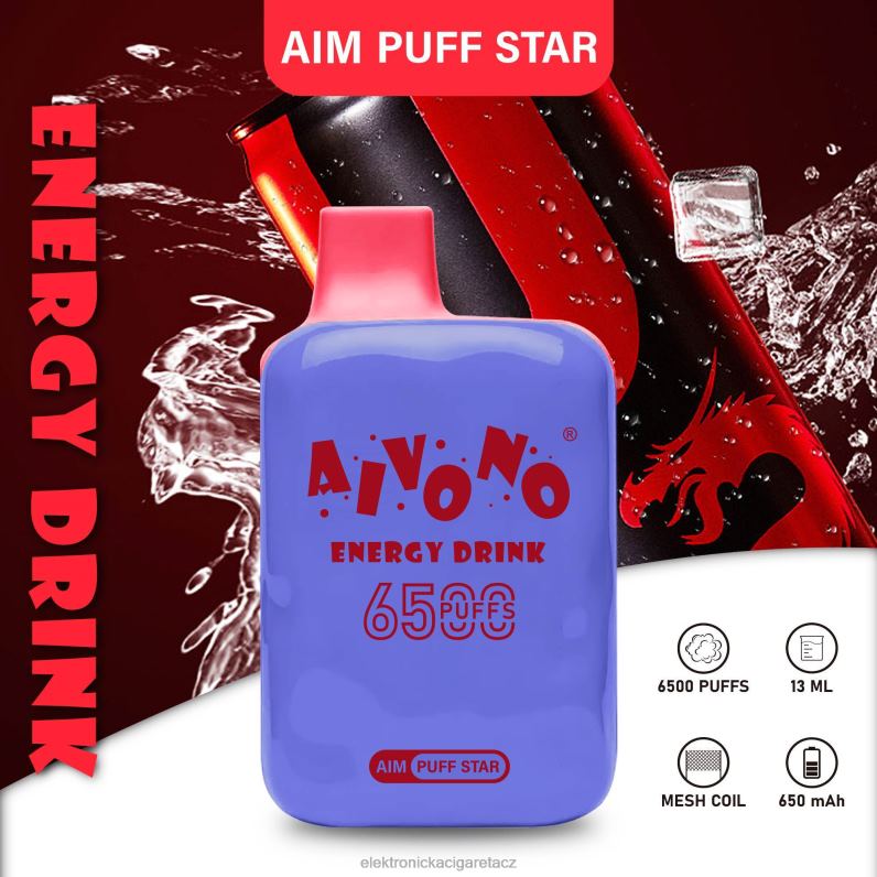 Aivono AIM PUFF STAR 6500 energetický nápoj TXXPF293 - Elektronická Cigareta Vape