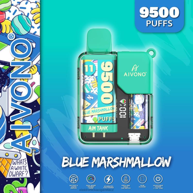 modrý marshmallow