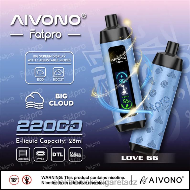 Aivono Fatpro 22 000 láska 66 TXXPF6 - Elektronická Cigareta Doplnovaci