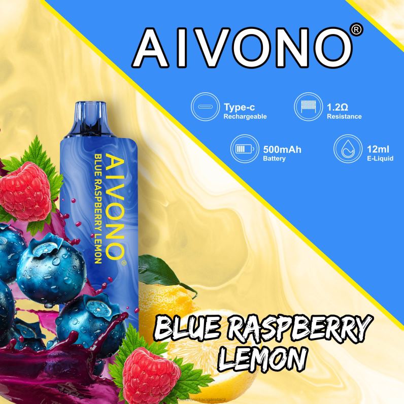 Aivono AIM GUN 7000 borůvka malina citron TXXPF109 - Elektronická Cigareta Iqos