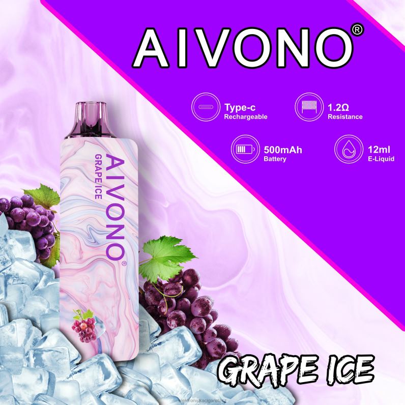 Aivono AIM GUN 7000 hroznový led TXXPF102 - Elektronická Cigareta Do Letadla