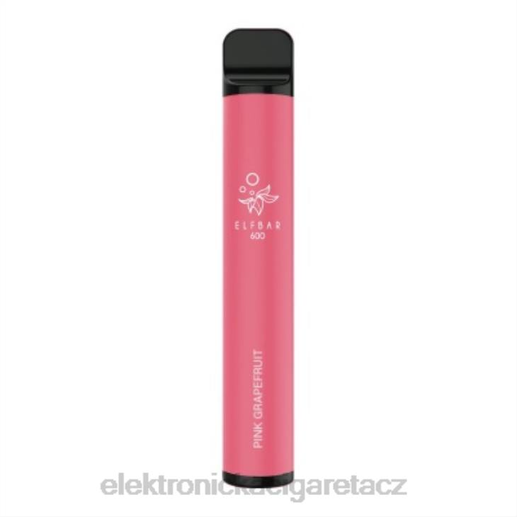 elektronická cigareta jednorázová 668X105 růžový grapefruit ELFBAR 600