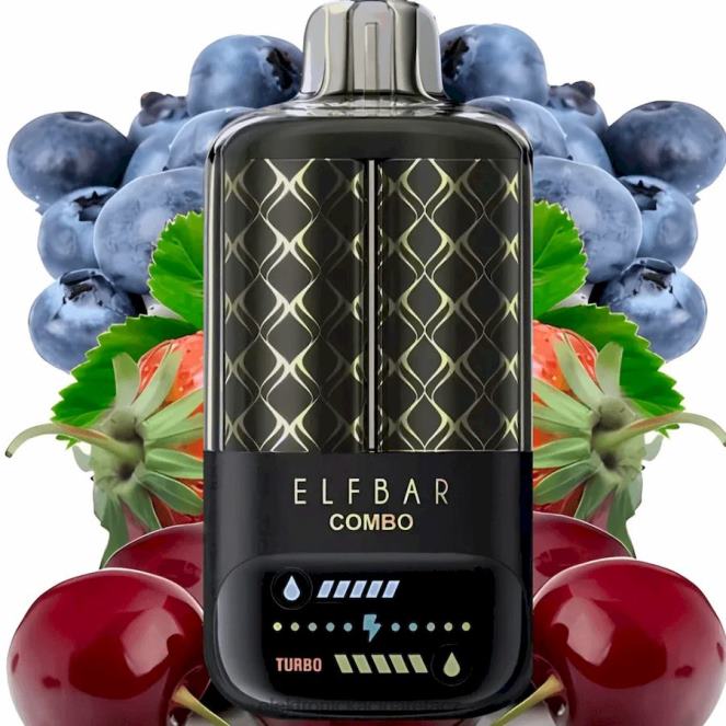 Elektronická Cigareta Do Letadla 488402 Elf Bar Combo 25 000 borůvka kyselá malina & třešeň