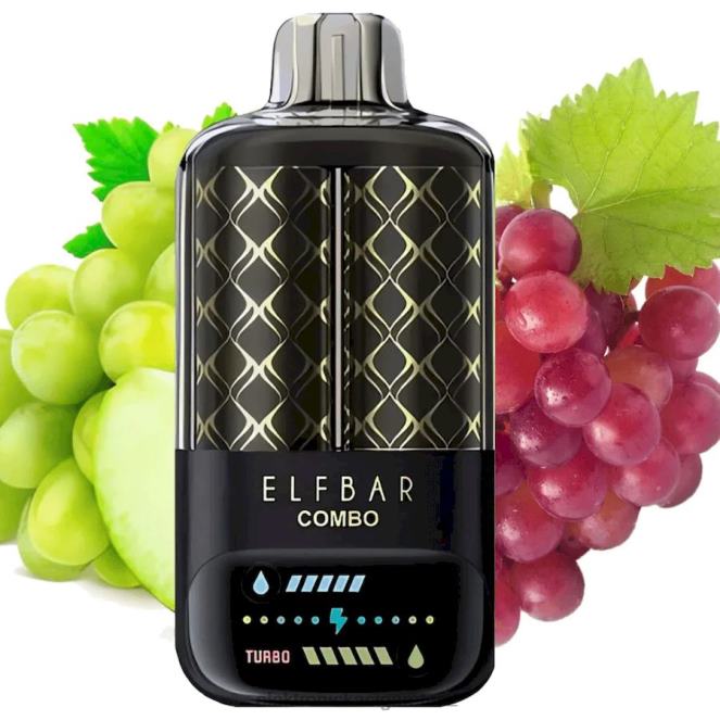 Elektronická Cigareta Iqos 488409 Elf Bar Combo 25 000 zelené hrozny & hrozny