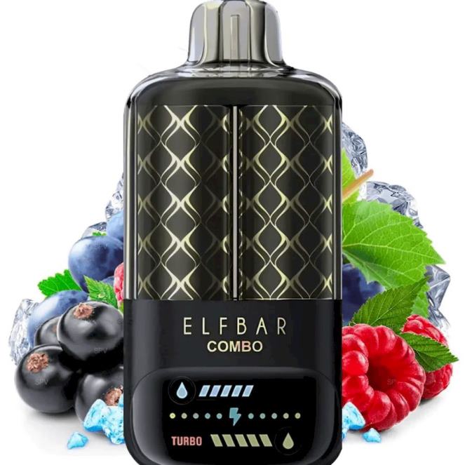 Elektronická Cigareta Venix 488408 Elf Bar Combo 25 000 černý rybíz malina & hroznové víno