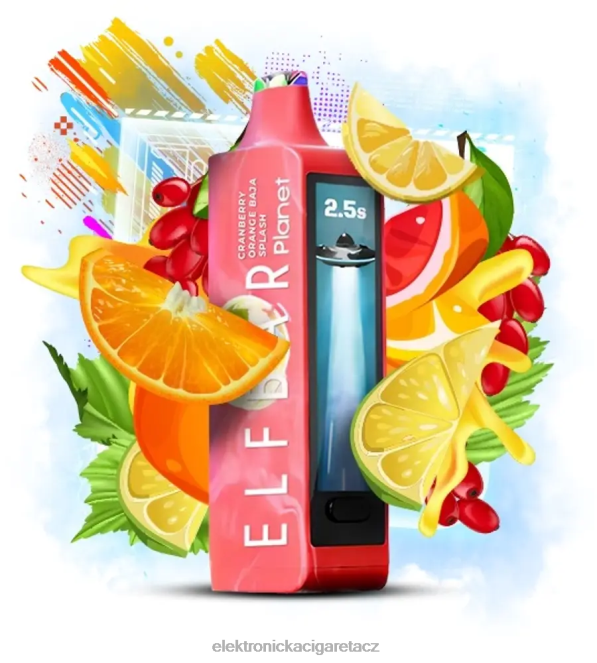 brusinkový pomeranč baja splash