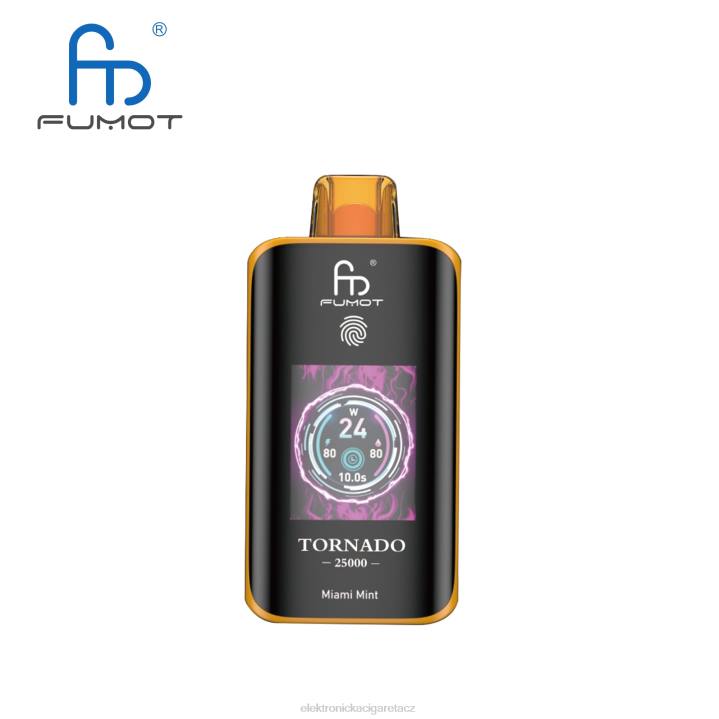 Jednorázová Vape FV6L8 Fumot Tornado 25 000 jednorázových vaků miamská máta