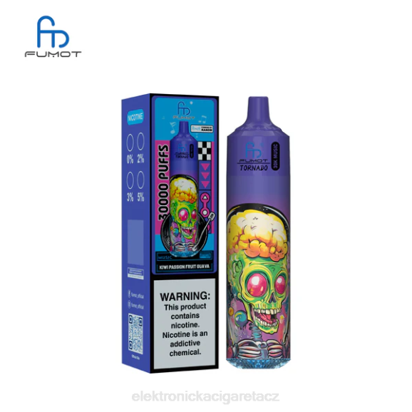 Fumot Tornado 30k hudby kiwi mučenka guava PJNR14 - Elektronická Cigareta Oxva