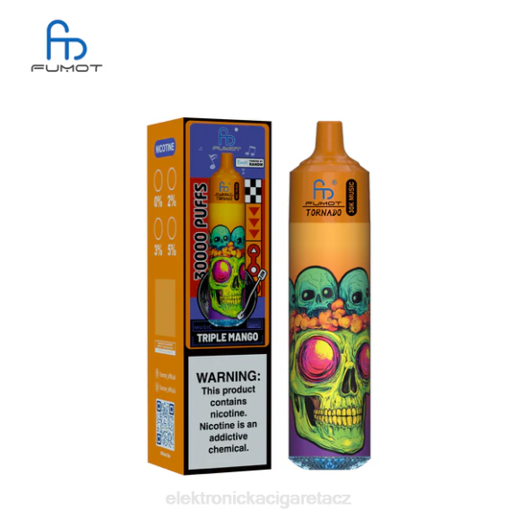 Fumot Tornado 30k hudby trojité mango PJNR29 - Elektronická Cigareta Iqos