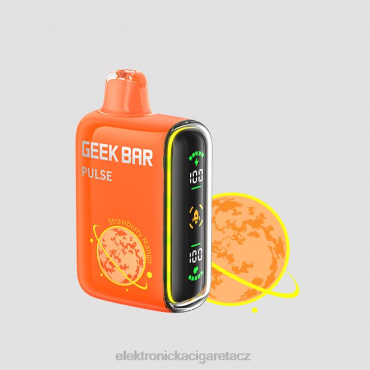 elektronická cigareta bez nikotinu 668X81 jahodové mango GEEK BAR Pulse planetová edice 7500 potáhnutí/15000 potáhnutí
