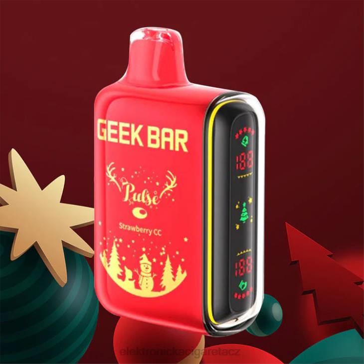 elektronická cigareta doplnovaci 668X86 jahoda cc GEEK BAR Pulse prázdninová edice 7500 šluků/15000 šluků