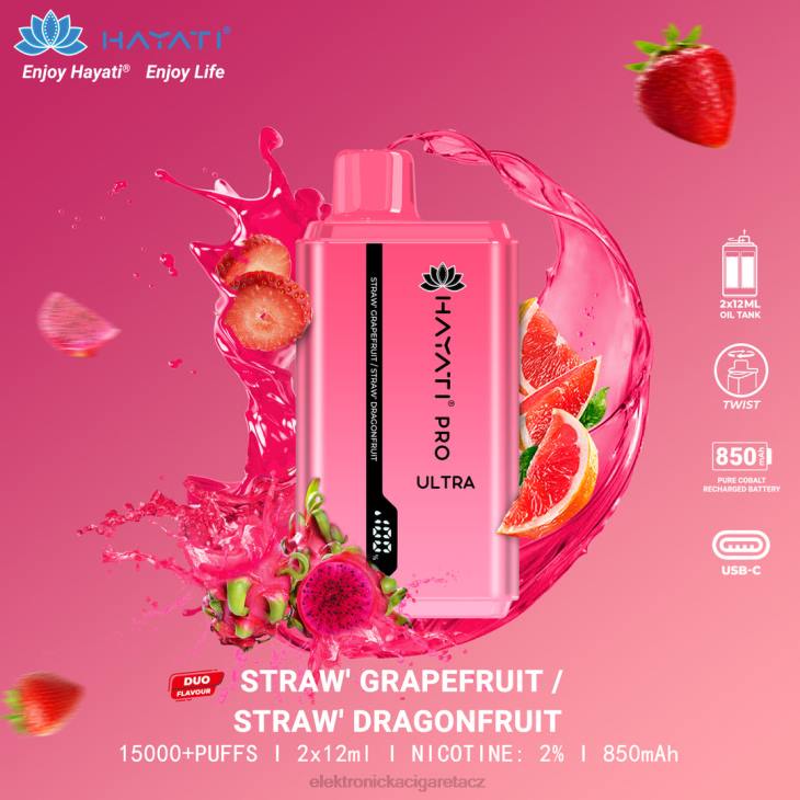 jahodový grapefruit/jahodový drak