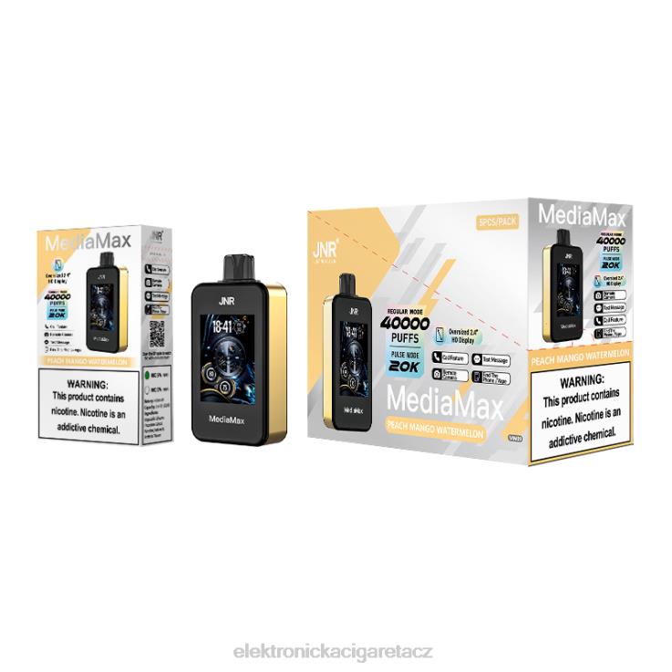 JNR MediaMax 40 tis 4Z8JR15 broskev mango vodní meloun elektronická cigareta jednorázová
