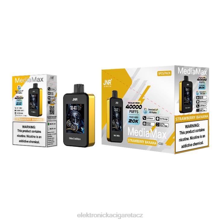 JNR MediaMax 40 tis 4Z8JR16 jahodový banán elektronická cigareta doplnovaci
