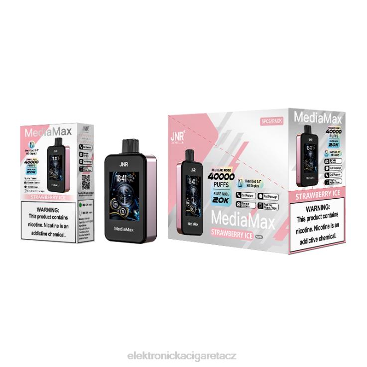 JNR MediaMax 40 tis 4Z8JR17 jahodový led elektronická cigareta na liquid