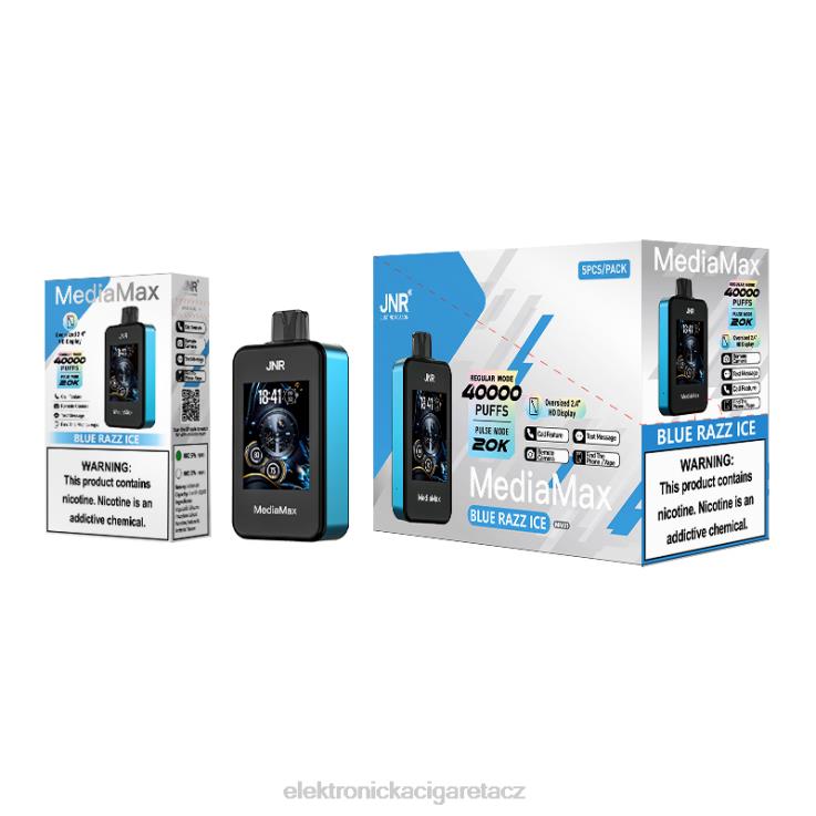 JNR MediaMax 40 tis 4Z8JR21 modrý razz led elektronická cigareta bez nikotinu