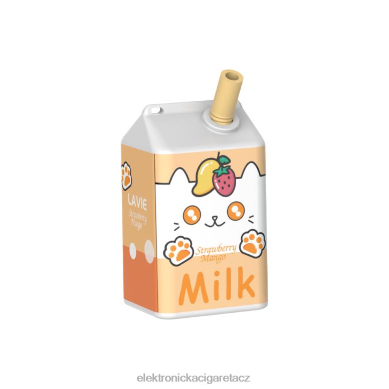 LAVIE MILK 7000 šluků jahodové mango Z0J06182 - Elektronická Cigareta Do Letadla