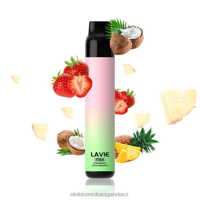 LAVIE BAR 5000 tahů - max jahodové kokosové jablko Z0J06283 - Elektronická Cigareta Vape