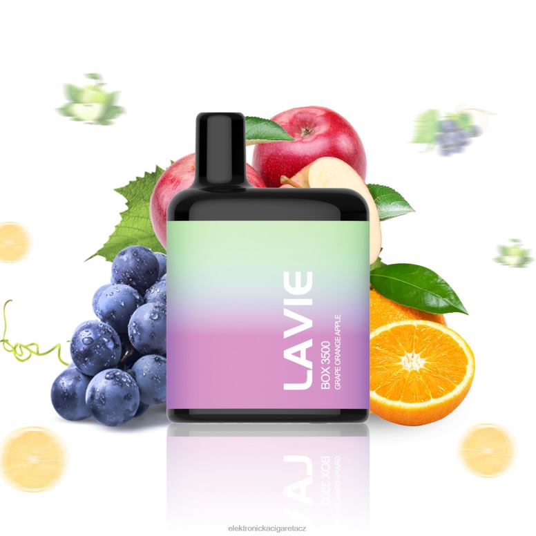 LAVIE BOX 3500 šluků hroznový pomeranč jablko Z0J06212 - Elektronická Cigareta Do Letadla