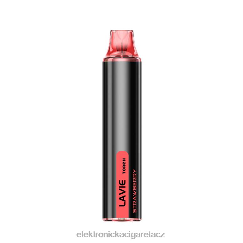 LAVIE Torch 6000 šluků jahoda Z0J06137 - Elektronická Cigareta Na Liquid