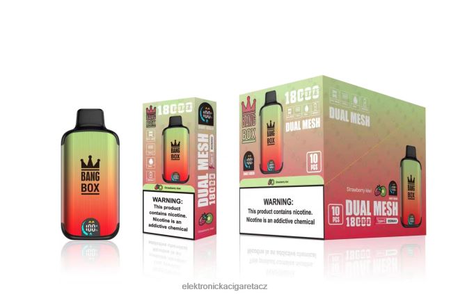 Bang Box 18 000 tahů jahodové kiwi Z28FJ692 - Elektronická Cigareta Oxva