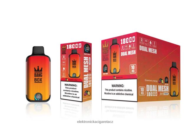 Bang Box 18 000 tahů jahodové mango Z28FJ699 - Elektronická Cigareta Bez Nikotinu