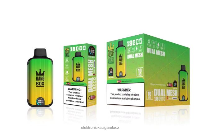 Bang Box 18 000 tahů mango broskev meloun Z28FJ689 - Elektronická Cigareta Bez Nikotinu