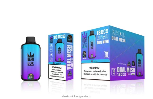 Bang Box 18 000 tahů trojitý bobulový led Z28FJ695 - Elektronická Cigareta Na Liquid
