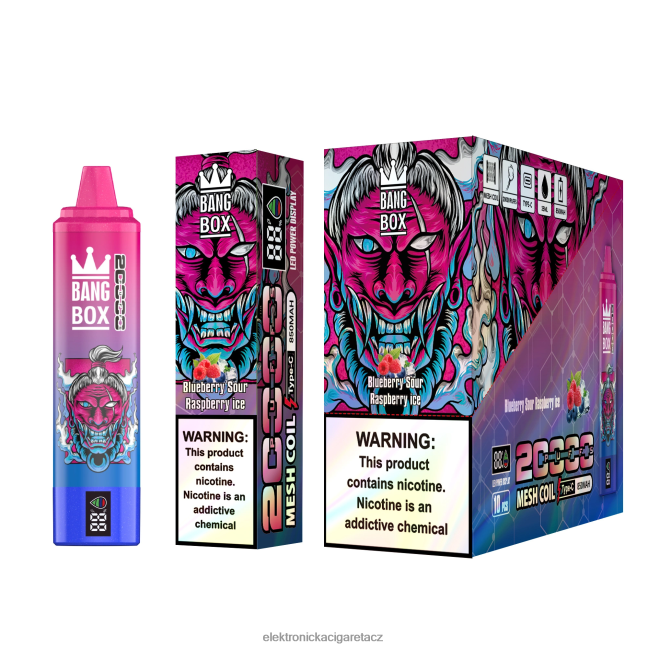 Bang Box 20 000 borůvkový kyselý malinový led Z28FJ655 - Elektronická Cigareta Vuse