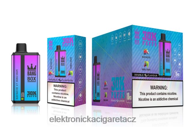 Bang Box 30 000 tahů duální příchutě blue razz ice & double grape Z28FJ672 - Elektronická Cigareta Oxva