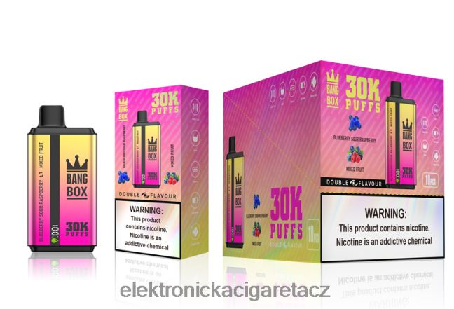 Bang Box 30 000 tahů duální příchutě borůvka kyselá malina a míchané ovoce Z28FJ666 - Elektronická Cigareta Venix