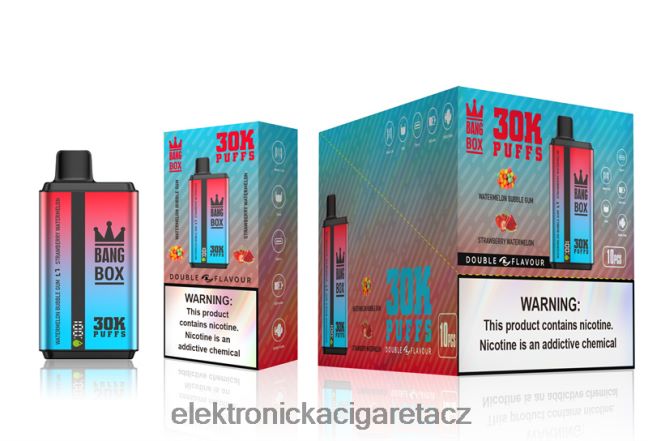 Bang Box 30 000 tahů duální příchutě melounová žvýkačka & jahodový meloun Z28FJ668 - Elektronická Cigareta Vuse