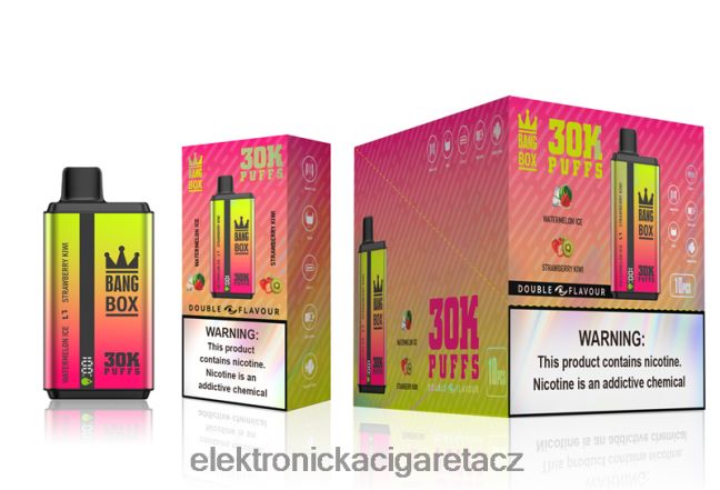 Bang Box 30 000 tahů duální příchutě vodní meloun a jahodové kiwi Z28FJ662 - Elektronická Cigareta Oxva