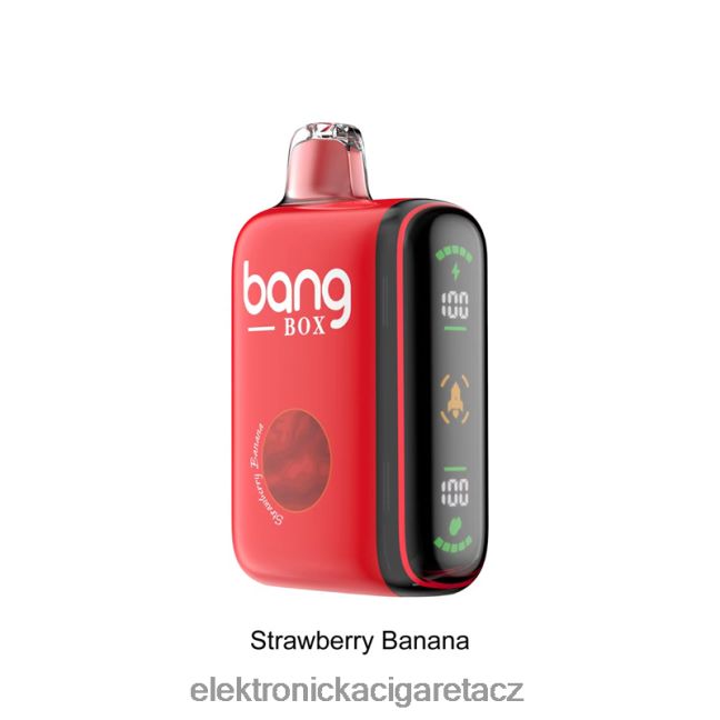 Bang Box Inteligentní displej napájení 9000-18000 tahů jahodový banán Z28FJ625 - Elektronická Cigareta Jednorázová